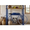 Regał Industrialny z Rowerem 180x40x180 cm – Drewniany Regał Loft na Taras, Ogród i do Wnętrz
