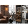 Barek na Wino Vespa 120x60x160 cm – Regał Industrialny Loft z Półkami i Stojakiem na Wino