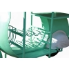 Barek Ogrodowy Industrialny Vespa 150x50x86 cm – Kompaktowy Bar Loft z Półkami i Stojakiem na Wino