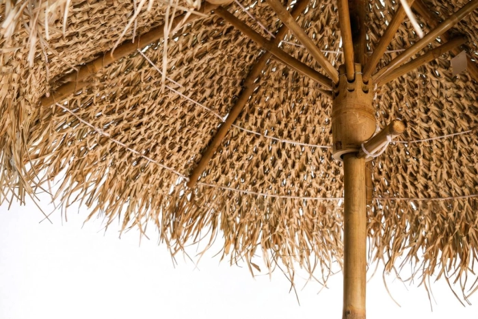 PARASOL BAMBUSOWY W KOLORZE NATURALNYM [240x150x240cm]