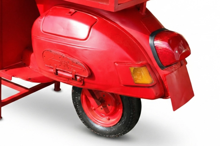Bar Ogrodowy Industrialny Vespa 200x50x90 cm – Loftowy Bar z Półkami i Stojakiem na Wino