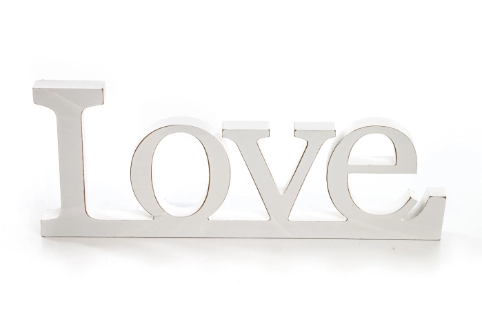 Napis LOVE (12/72 szt)