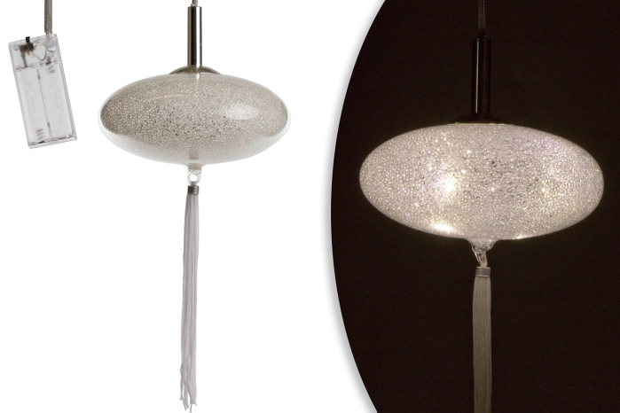 ozdoba świetlna dysk D:18cm (1/6 szt)