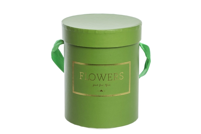 Flower box okrągły pojedynczy [dark green] (24szt)