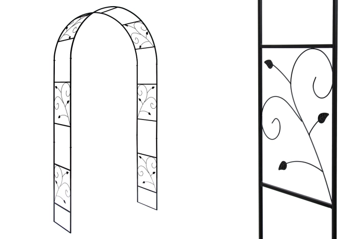Pergola metalowa czarna (1 szt)