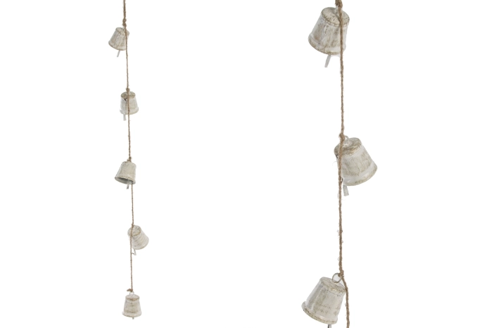 Dzwonki whitewashed girlanda (2/64szt)