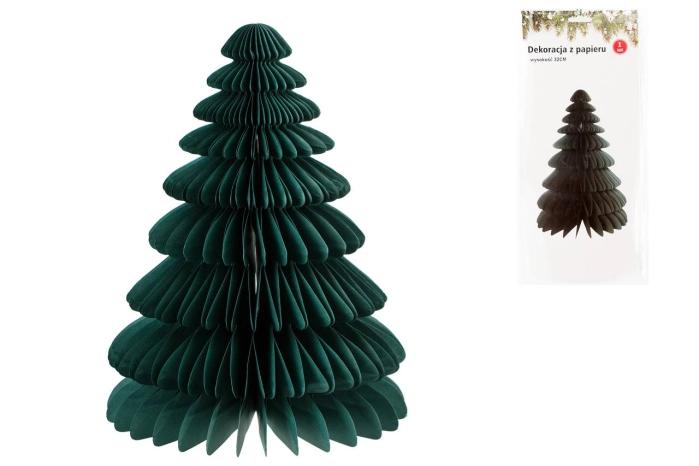 Choinka z papieru do składania 32cm (24szt)