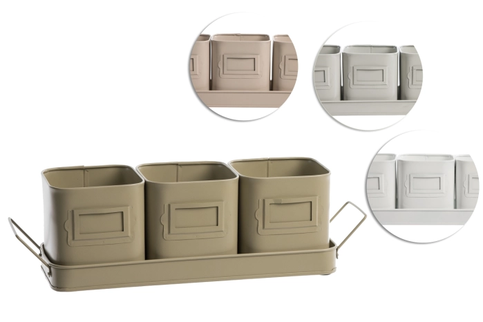 Zestaw 3 metalowych osłonek (16kpl) [mix 4 kol.]
