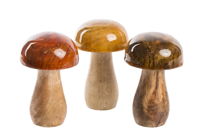 Grzyb drewniany figurka (48szt)
