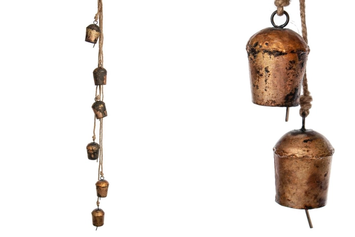 Dzwonki metalowe girlanda (5/50szt)
