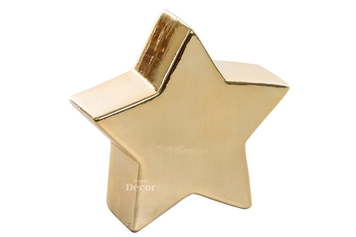 Gwiazda ceramiczna złota duża (2/24 szt)