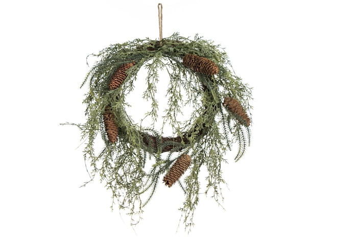 Wianek z szyszkami 45cm (12szt)