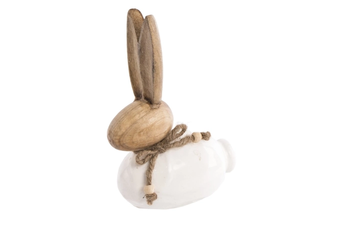 Zając drewniany figurka (8szt)