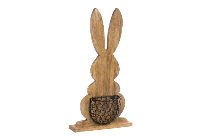 Zając drewniany figurka (2szt)
