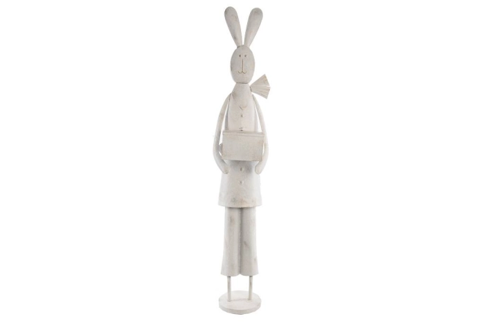 Zając metalowy figura (1szt)