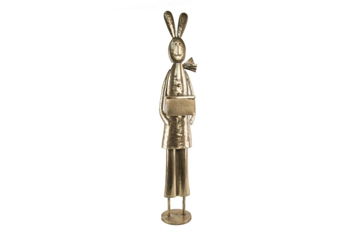 Zając metalowy figura (1szt)