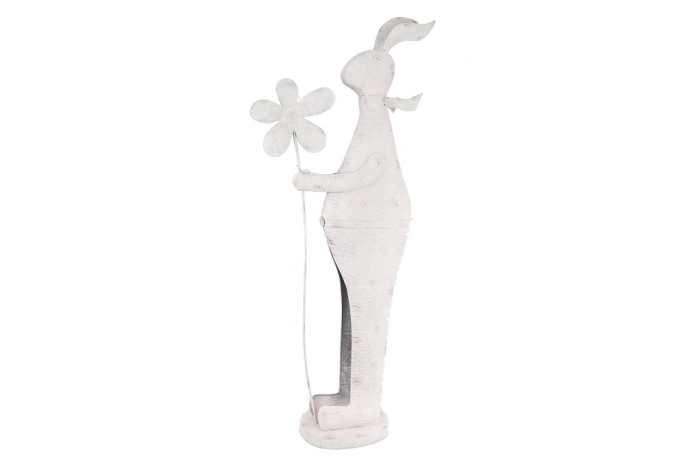 Zając metalowy figura (1szt)