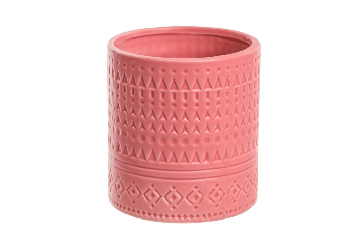 Doniczka ceramiczna różowa (2/12 szt)