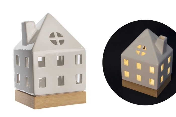 Domek ceramiczny LED (2/24szt)
