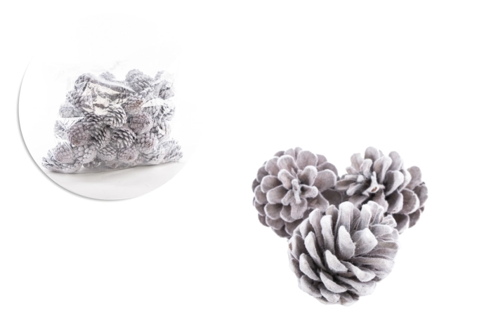 BLUE PINE FLOCKED WHITE [op-50szt] (8op)