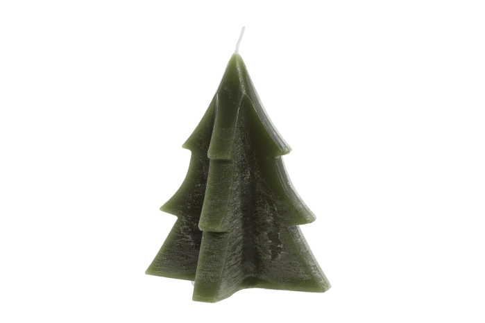 Świeca choinka 9.2x11.5cm Garden Green (60szt)
