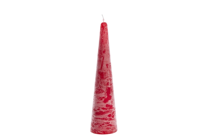 Świeca stożek 5x20cm Red (48szt)