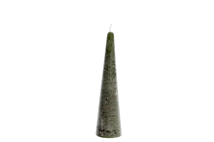 Świeca stożek 5x20cm Garden Green (48szt)