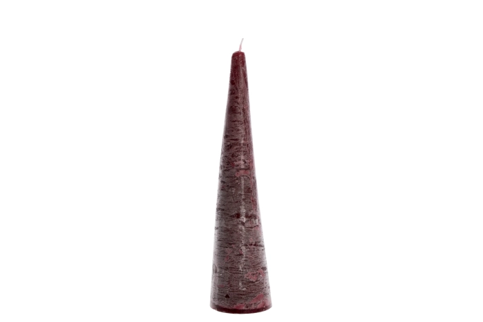 Świeca stożek 6x25cm Bordo (24szt)