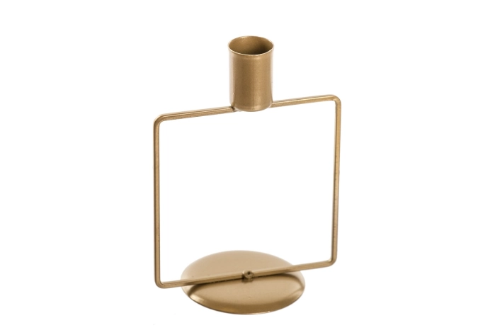 Świecznik metalowy złoty 14cm (48 szt)