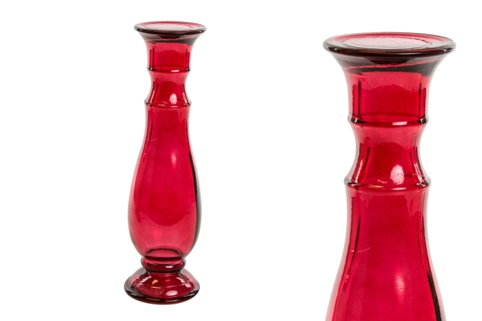 Świecznik ze szkła (6 szt) 4819 RED